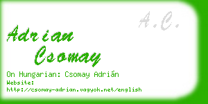 adrian csomay business card